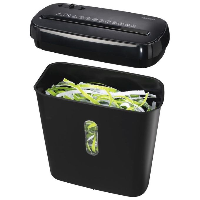 Hama Basic S6 Distruggi Documenti Taglio a Striscia 22cm 70Db Nero