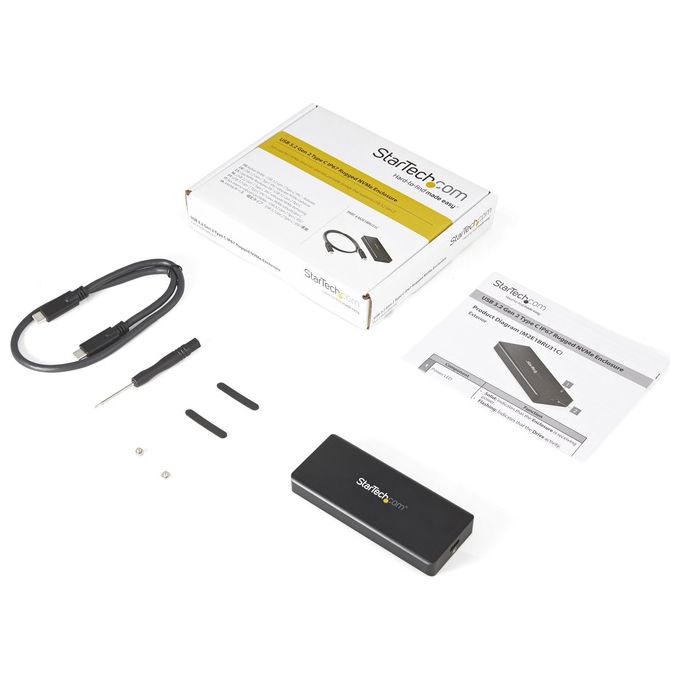 Startech.com Box Esterno Ssd Pcie Nvme M.2 Ip67 Usb 3.1 Gen 2 10 Gbps