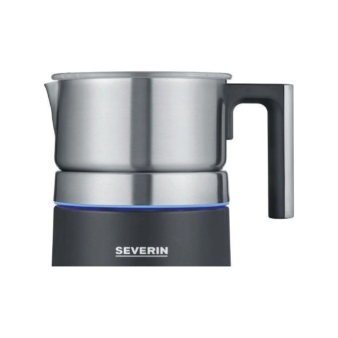 Severin Spuma 700 Plus Schiumatore per Latte Automatico Nero-Acciaio Inossidabile