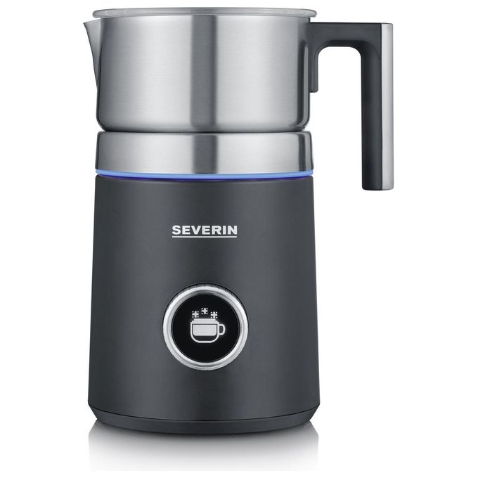 Severin Spuma 700 Plus Schiumatore per Latte Automatico Nero-Acciaio Inossidabile