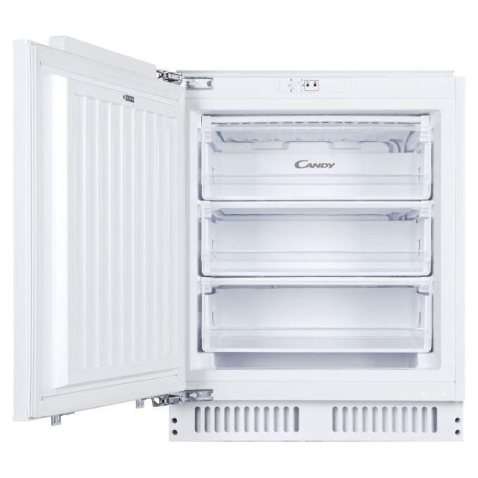 Candy CFU 135 NE-N Congelatore Monoporta Statico da Incasso Capacita' 97 Litri Classe energetica A+ 3 cassetti 80 cm Bianco