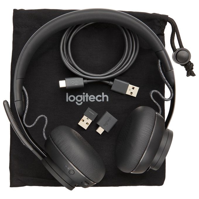 Logitech MSFT Teams Zone Wireless Cuffia Padiglione Auricolare Bluetooth Grafite