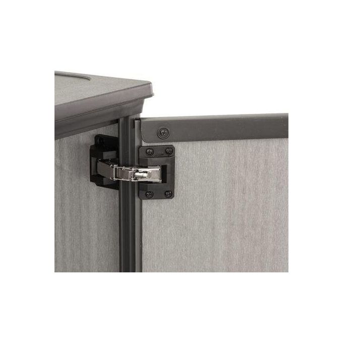 Keter 17204254 Patio Store Box Portattrezzi in Resina Duotech 1000 L Doppia Anta Pavimento Rialzato colore Grigio