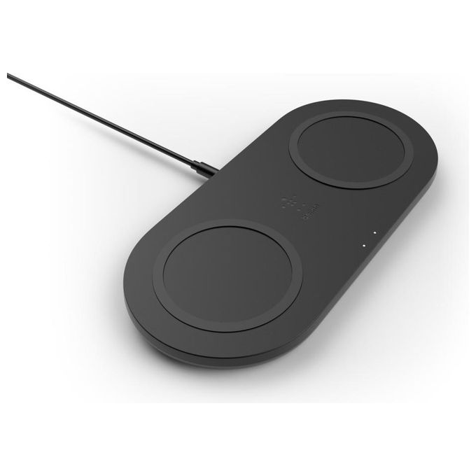 Belkin Boost Charge Doppio Caricabatteria Wireless da 10W Alimentatore Nero