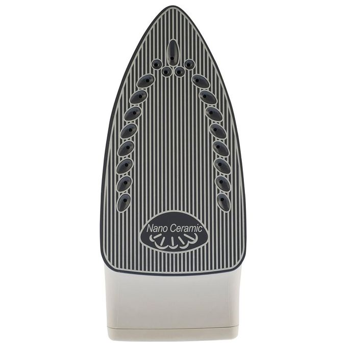 Singer SHG 2627 – Ferro da stiro a caldaia con ricarica continua, 2200 W (850 W ferro + 1350 W caldaia), serbatoio 0,8 L rimovibile, piastra in nano‑ceramic, getto vapore verticale-continuo, vapore pronto in 30 s, indicatore mancanza d’acqua, colore grigi