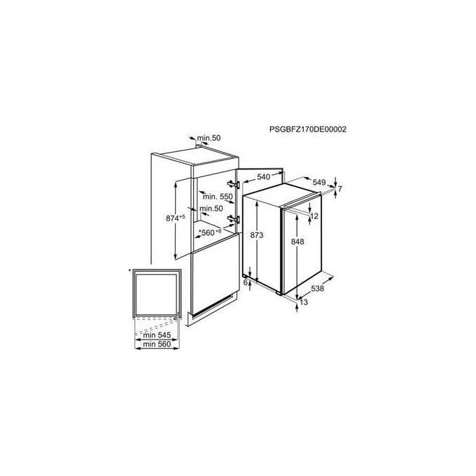 Electrolux LUB3AE88S Congelatore Verticale Capacita' 99 Litri Classe energetica E (A++) 87,3 cm Bianco