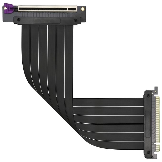 Cooler Master MasterAccessory Cavo Riser PCIe 3.0 x16 Ver. 2 - Schermato EMI, cavo TPE ultra flessibile, slot PCI rinforzati, connettori pin dorati, involucro protettivo ABS - 300mm