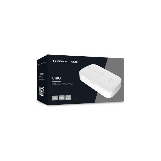 Conceptronic CIRO01WC Sterilizzatore a Raggi Ultravioletti Bianco 275 Nm Uv-c Dc