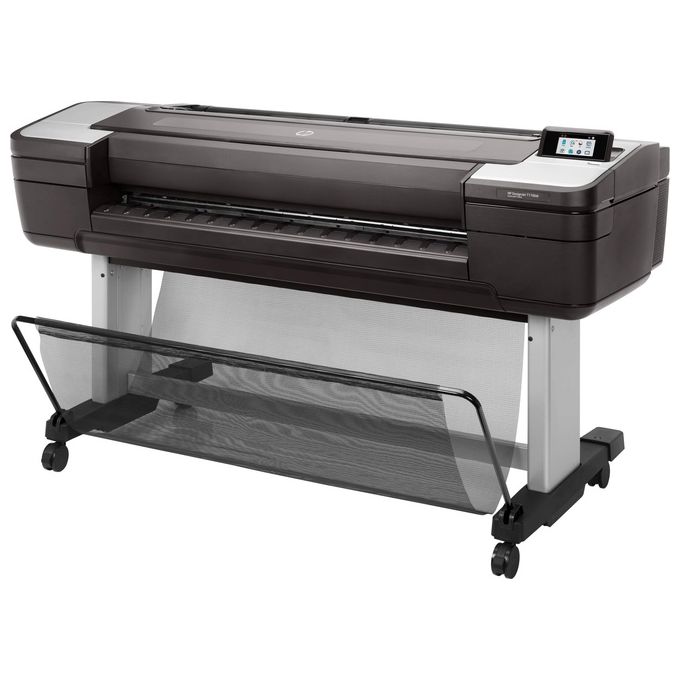 HP 1VD88A#B19 DesignJet Stampante T1700dr PostScript 44 pollici 6 cartucce 2400 x 1200 DPI 4096 MB RAM 500 GB HDD colore Nero