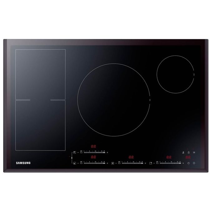 Samsung Piano Cottura NZ84F7NC6AB Induzione 4 Zone 80cm Nero Alta Efficienza