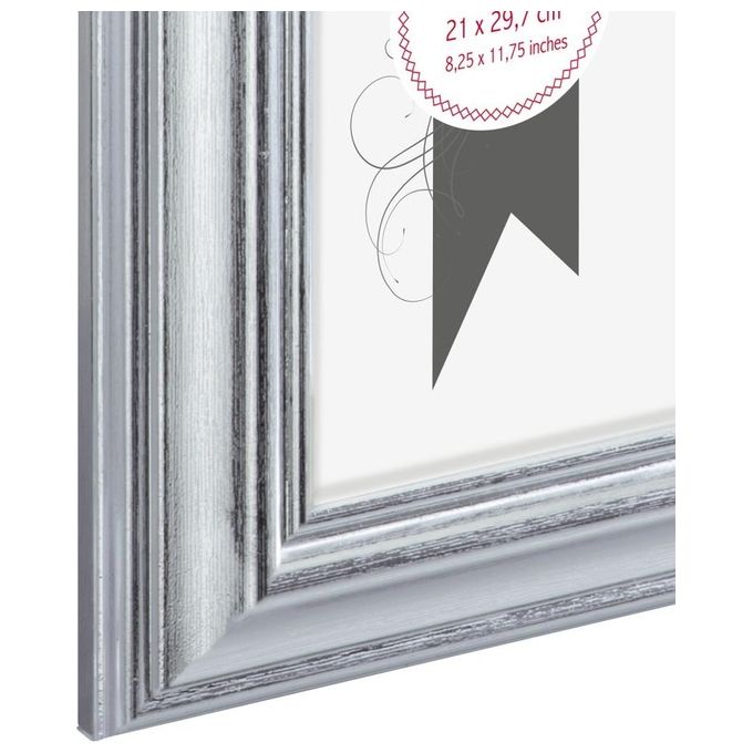 Hama Lobby Cornice Portafoto 21x297cm in Plastica DIN A4 Argento