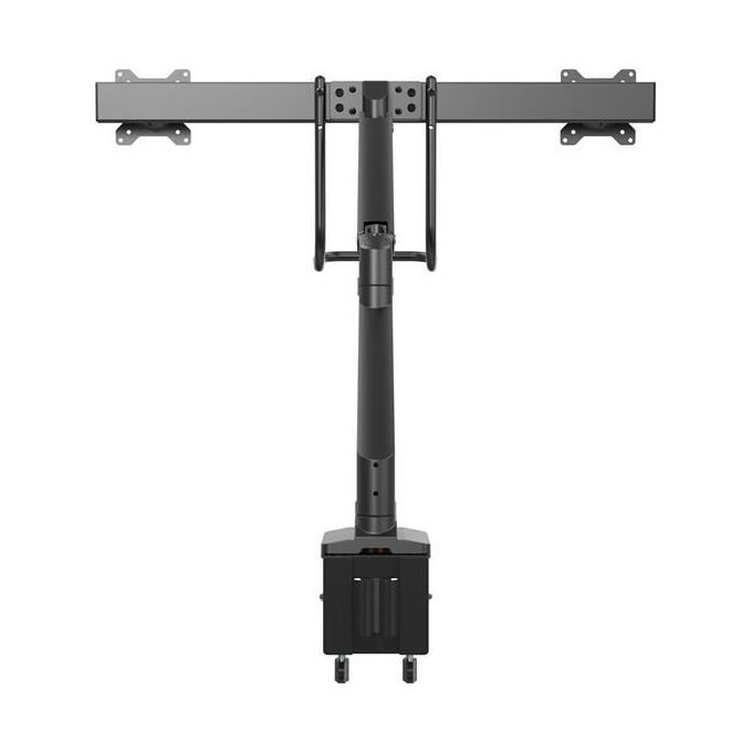 Startech.com Braccio per Doppio Monitor da Tavolo 2 Porte Usb 3.0 Supporto con Morsetto per Scrivania