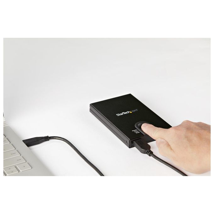 Startech.com Box Esterno Hard Disk con Crittografia Accesso Tramite Impronta Digitale per Unita' Sata da 25