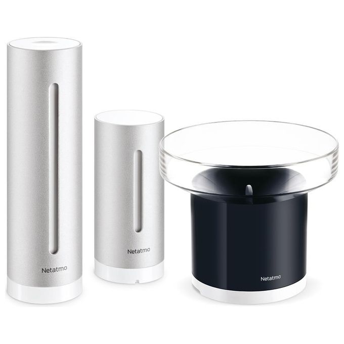 Netatmo Stazione Meteo Intelligente con Pluviometro Integrato Wi-Fi per Monitoraggio Weather Home
