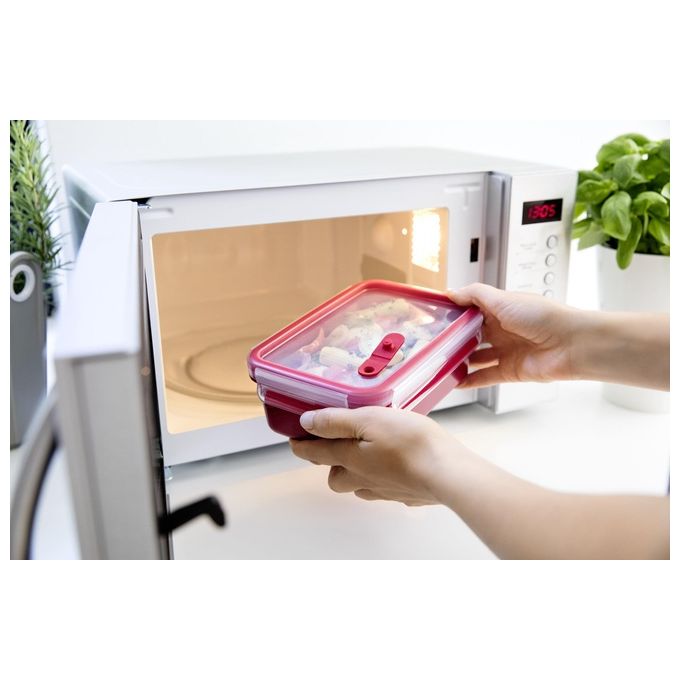Emsa Clip e Micro Contenitore Microonde Rosso 0.55 Litri
