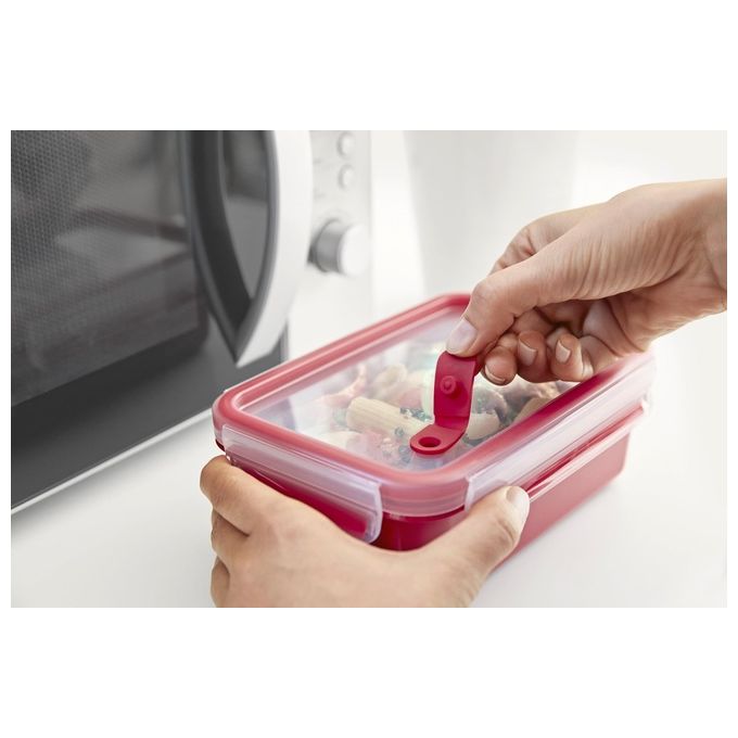 Emsa Clip e Micro Contenitore Microonde Rosso 1 Litro