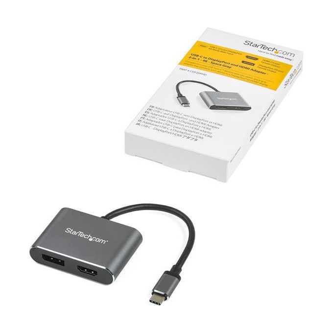 Startech.com Adattatore Usb-C a Displayport o Hdmi 4k 60hz