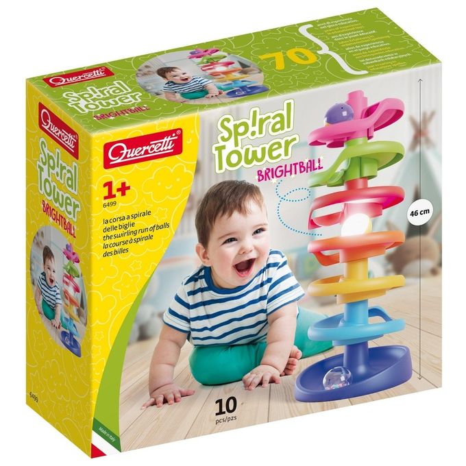 Quercetti Prime Attivita' Spiral Tower Brightball