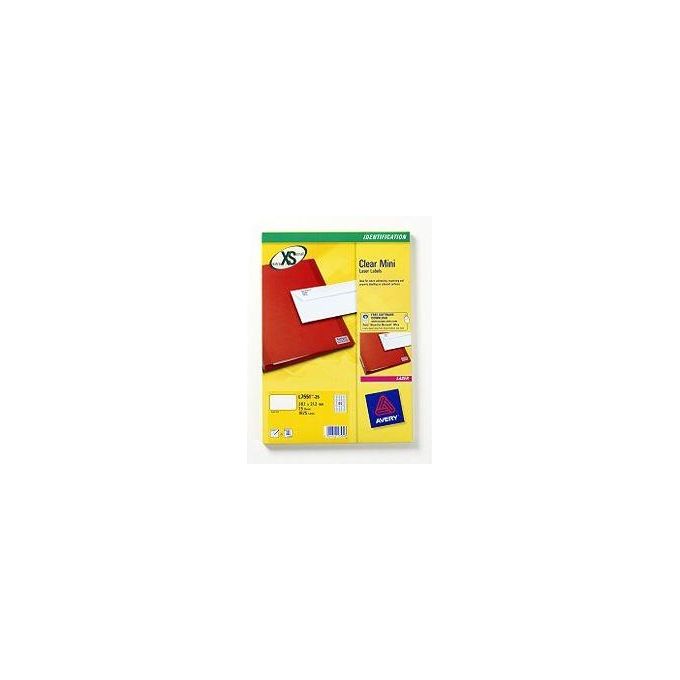 Avery Etichette Trasparenti mini Indirizzi 22x12 7 singolo