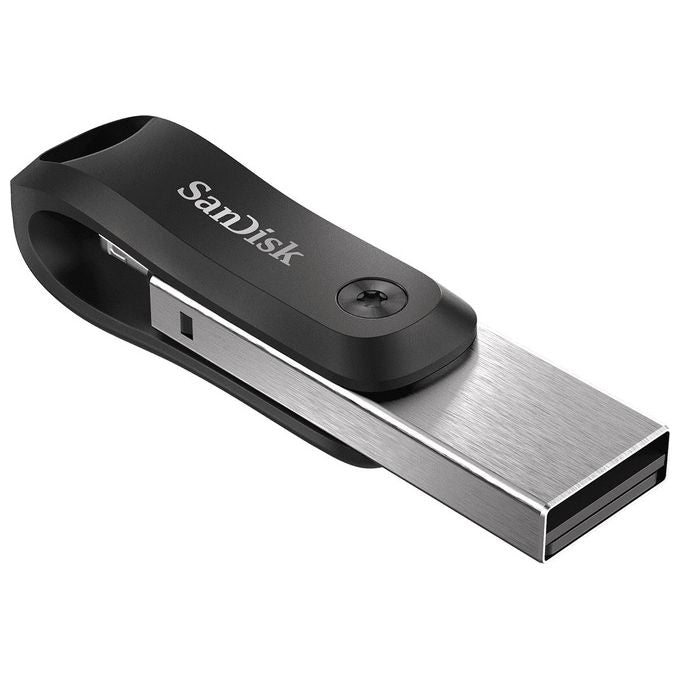 SanDisk 64GB iXpand Flash Drive Go with Lightning and USB 3.0 connectors, for iPhone-iPad, PC and Mac