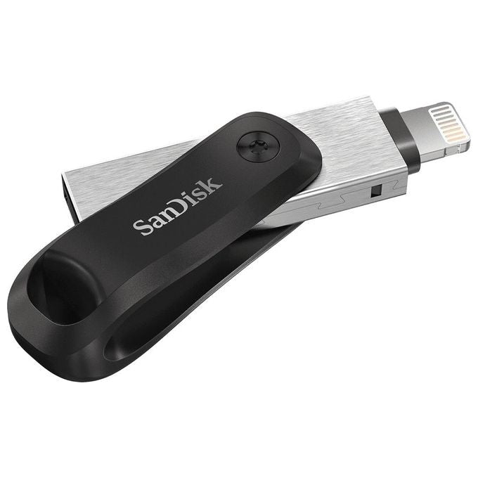 SanDisk 64GB iXpand Flash Drive Go with Lightning and USB 3.0 connectors, for iPhone-iPad, PC and Mac