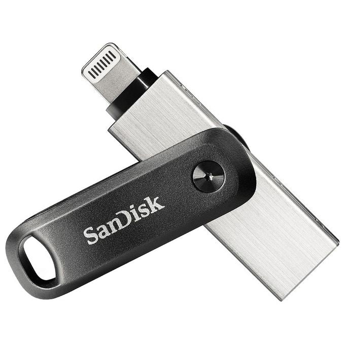 SanDisk 64GB iXpand Flash Drive Go with Lightning and USB 3.0 connectors, for iPhone-iPad, PC and Mac