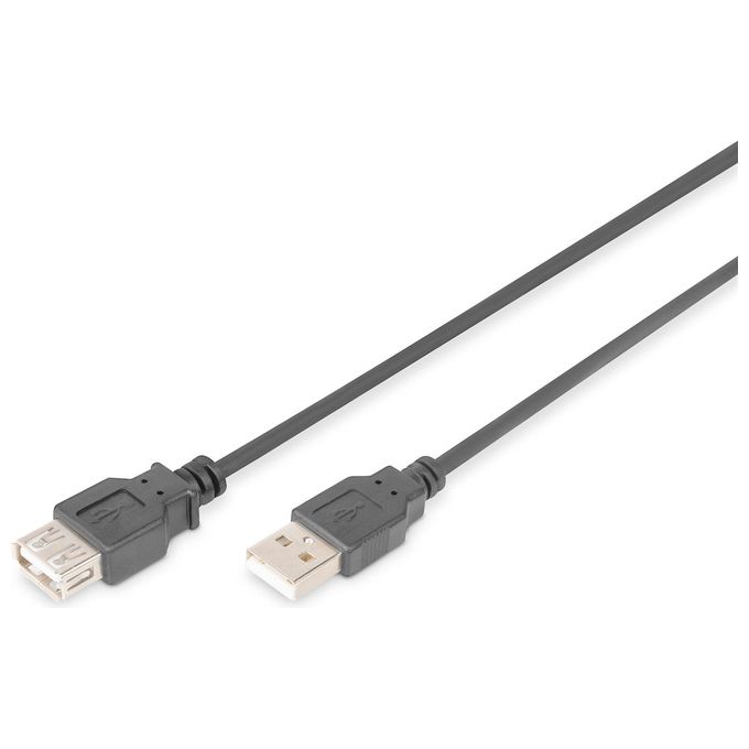 Assmann AK-300202-018-S Cavo Usb 1,8mt 2.0 Usb A Nero