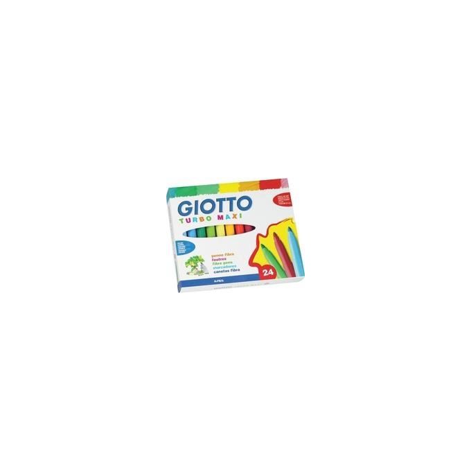 Giotto 455000 Turbo Maxi Pennarelli Punta Larga 5 mm 24 colori assortiti