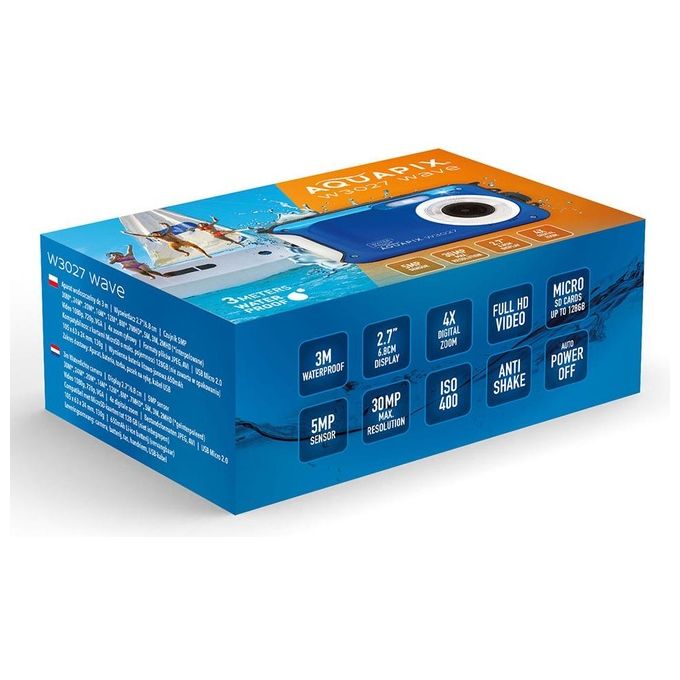 Easypix Aquapix W3027 Wave Marine Blue Fotocamera Digitale