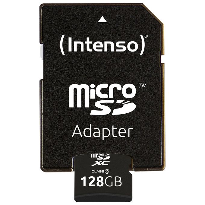 Intenso 3413491 MicroSDHC con Adattatore 128Gb Classe 10