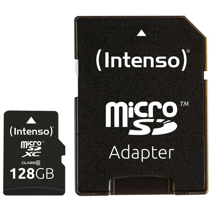 Intenso 3413491 MicroSDHC con Adattatore 128Gb Classe 10