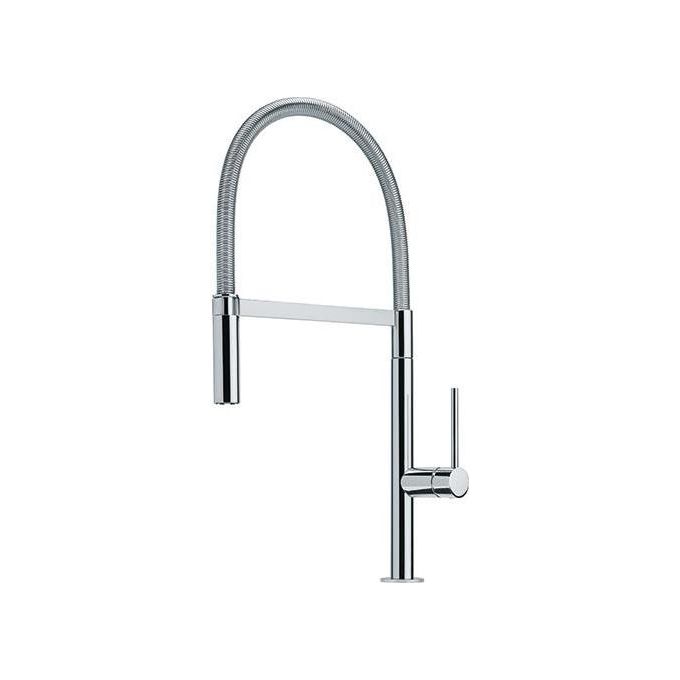 Franke Lounge Semi-pro Miscelatore monocomando con  doccetta orientabile monogetto e canna girevole 360° Cromo 115.0177.640
