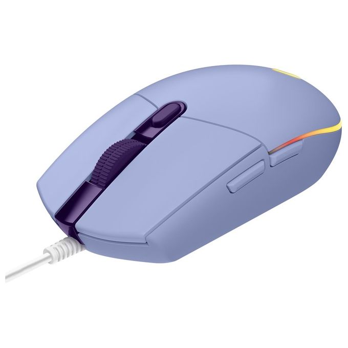 Logitech G203 LIGHTSYNC Mouse Gaming con Illuminazione RGB Personalizzabile 6 Pulsanti Programmabili e 240 Tappetino per Mouse da Gioco Nero-Antracite
