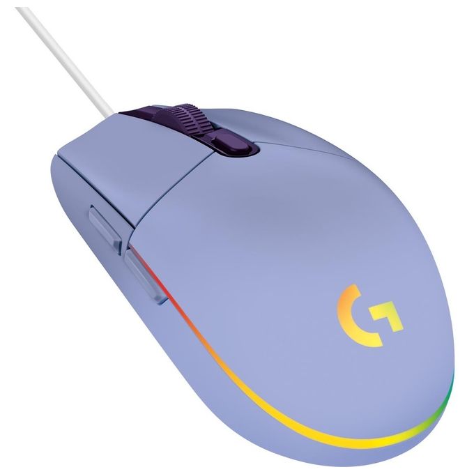 Logitech G203 LIGHTSYNC Mouse Gaming con Illuminazione RGB Personalizzabile 6 Pulsanti Programmabili e 240 Tappetino per Mouse da Gioco Nero-Antracite