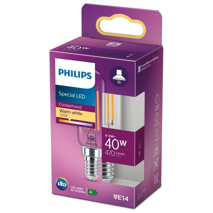Philips Tubolare Cappe E14 40W