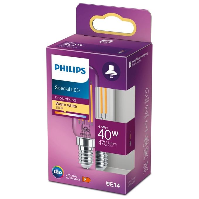 Philips Tubolare Cappe E14 40W