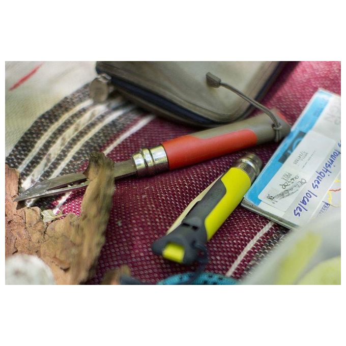 Opinel Coltello Virobloc Inox N. 8 Outdoor Verde