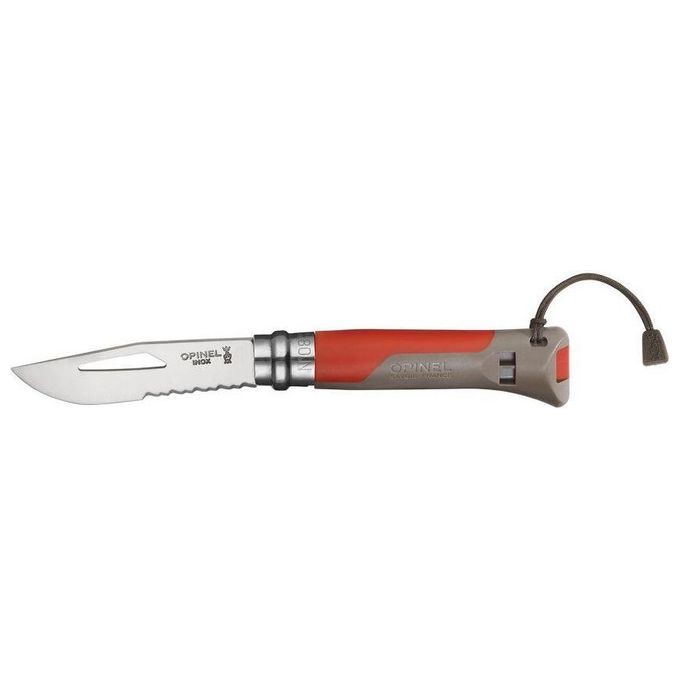 Opinel Coltello Virobloc Inox N. 8 Outdoor Rosso