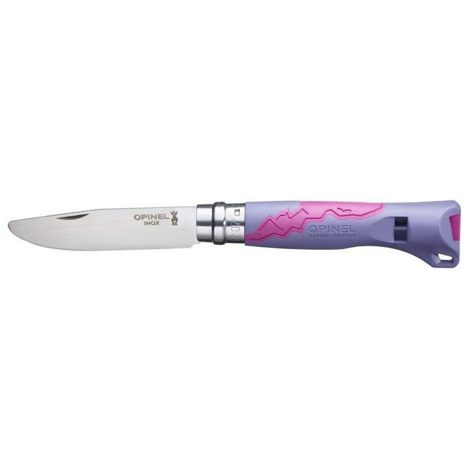 Opinel Outdoor Junior No. 07 Coltellino con Fischietto Viola
