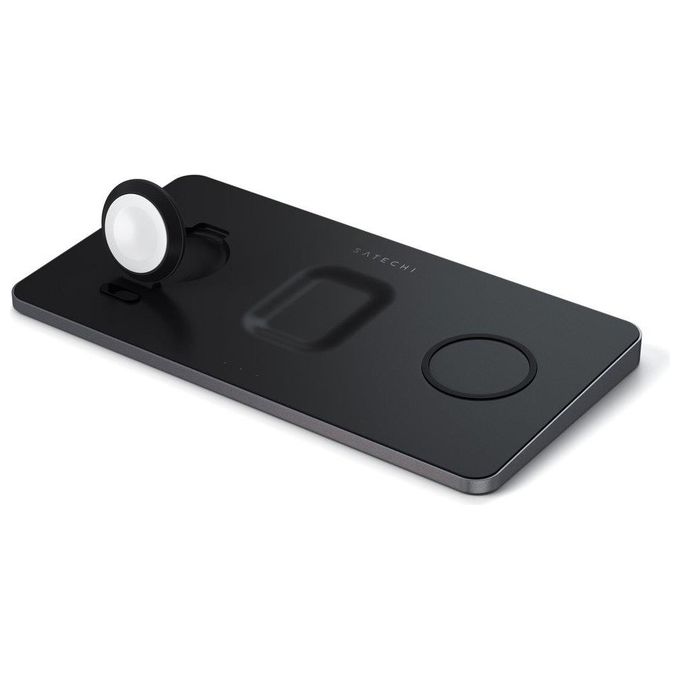 Stand Trio Wireless Charging Pad Bk Watch Iphone Airpods