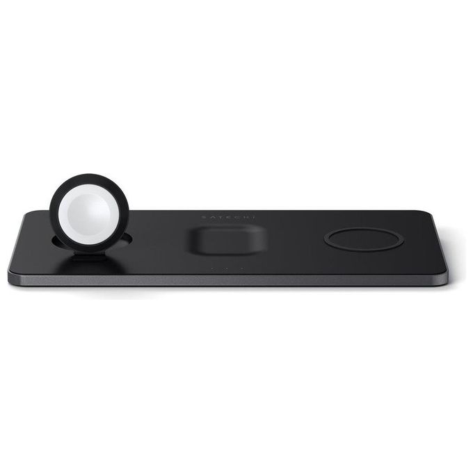 Stand Trio Wireless Charging Pad Bk Watch Iphone Airpods
