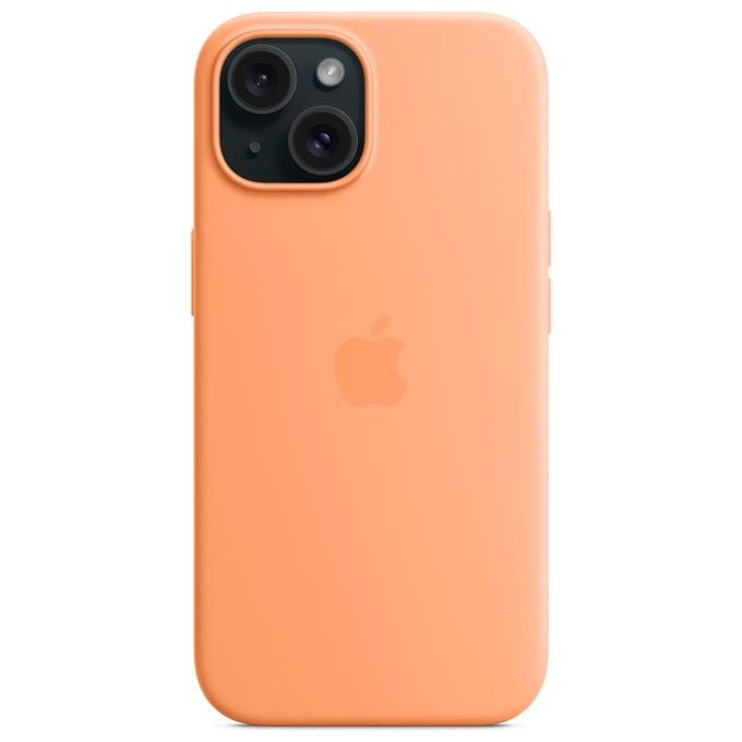 Apple Custodia MagSafe in Silicone per iPhone 15 Aranciata ​​​​​​​