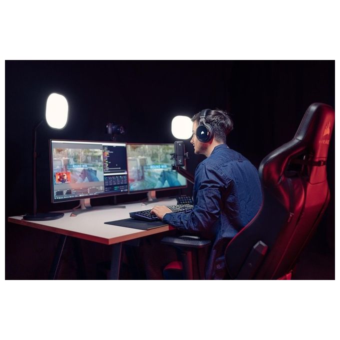 Elgato Wave:3 Microfono Usb a Condensatore e Soluzione di Mixaggio Digitale Tecnologia Anti-Clipping Disattivazione Audio Capacitiva Streaming e Podcasting