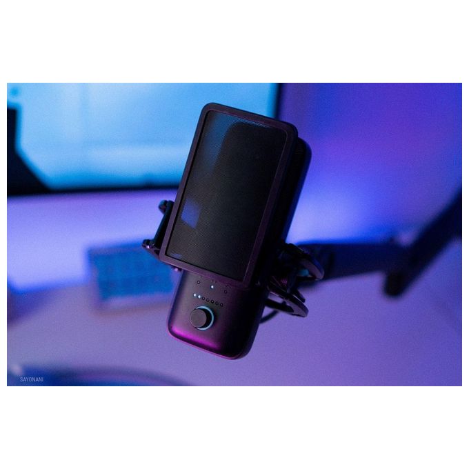 Elgato Wave:3 Microfono Usb a Condensatore e Soluzione di Mixaggio Digitale Tecnologia Anti-Clipping Disattivazione Audio Capacitiva Streaming e Podcasting