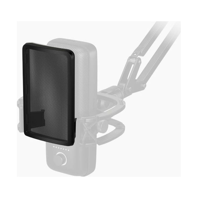 Elgato Wave Pop Filter Schermo Contro i Suoni Esplosivi Elimina Schioppetti e Sibili Rete in Acciaio a 2 Strati con Punti di Fissaggio Magnetici per i Microfoni Elgato Wave