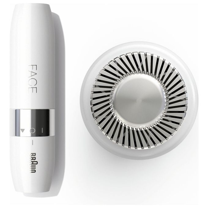 Braun Face FS1000 Mini Depilatore Donna Viso con Luce Smartlight Bianco