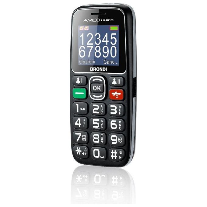 Brondi Telefono Cellulare Amico Unico Nero