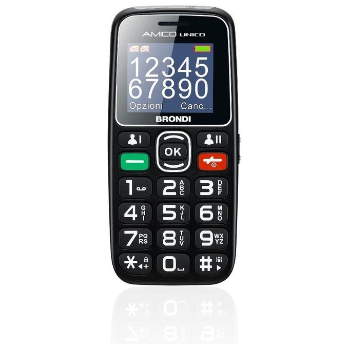 Brondi Telefono Cellulare Amico Unico Nero