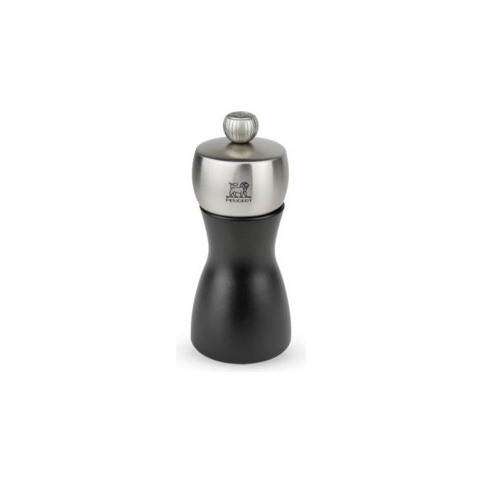Peugeot FIDJI Macinapepe in Legno di Faggio Opaco Nero 12cm