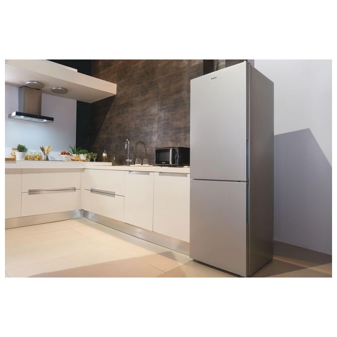 Candy CCE3T618FS Frigorifero Combinato Capacita' 342 Litri Classe energetica F No Frost 185 cm Argento
